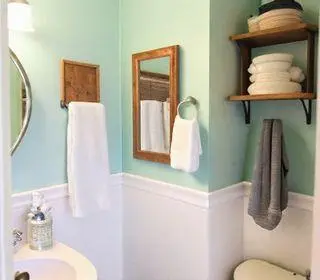 organização do banheiro