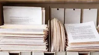 organização de documentos