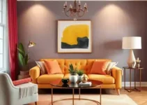 decoração com cores vibrantes