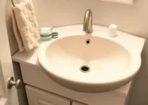 bancada de banheiro organizada