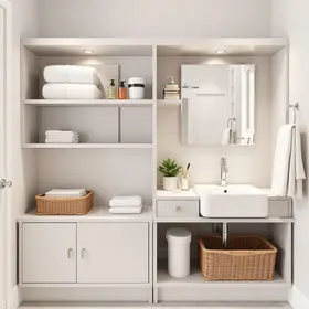 banheiro sem armário