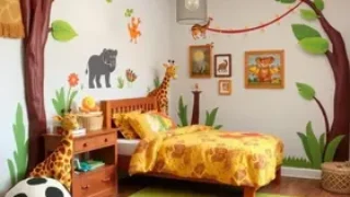 decoração quarto safari