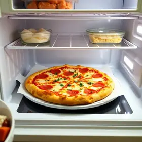 pizza na geladeira