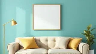 como combinar sofá e parede