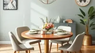 decorar a mesa de jantar