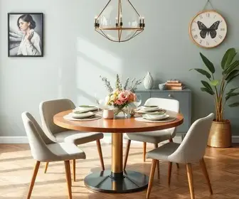 decorar a mesa de jantar